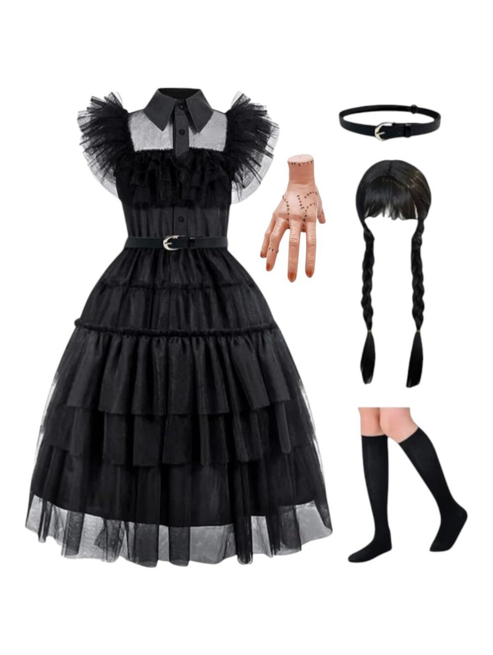 Kids Deluxe Wednesday Costume, 11/12